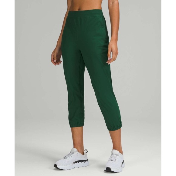 lululemon athletica Pants - Lululemon Adapted State Jogger Women's 12 Everglade Green High-Rise Crop Gym Run
